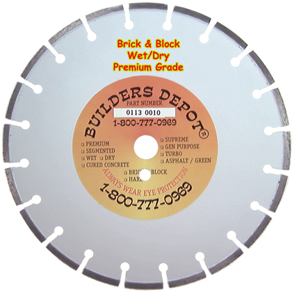 Diamond Blade for Brick and Block Premium Grade