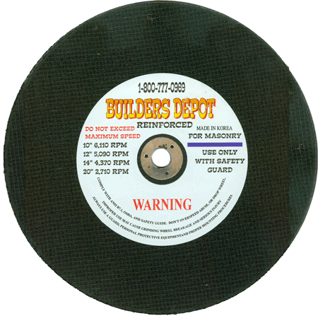 Abrasive Blades for Stationary Cut Off Saws Masonry