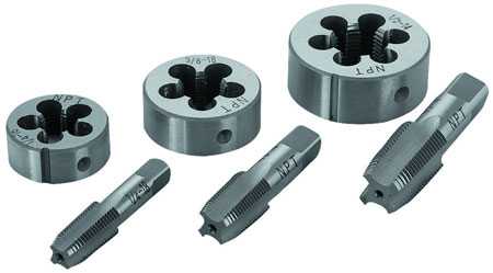 Pipe Taps, Carbon Steel Dies, Tap & Die Sets and Drill Indexes