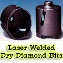 Dry Diamond Bits for use on Brick and Block