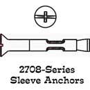 Sleeve Anchors Flat-Head Zinc Plated