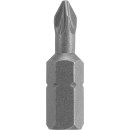 Bosch 1/4" Hex Shank 1" Screwdriver Insert Bit P2 Reduced Shank, Ribbed