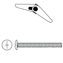 Mushroom Head Toggle Bolts