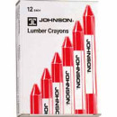 12 PACK OF RED LUMBER CRAYONS