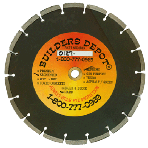 18" x .125" Hard Brick 18in Diamond Blade (18in)