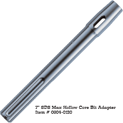 7 SDS Max Adaptor for Hollow Carbide Core Bit System