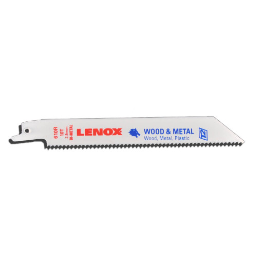 5PK 6" X 3/4" X .035 10TPI Sawzall Blades - General Purpose, Lenox #610R