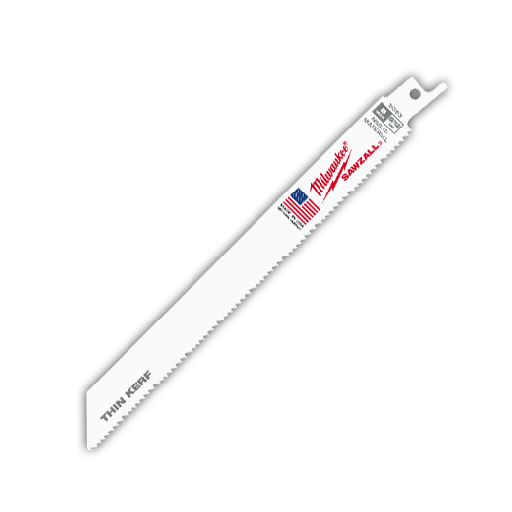 0807-0160 Milwaukee 48-00-5093 5PK Sawzall Blades 8 x 3-4 x 050 8-12TPI General Purpose