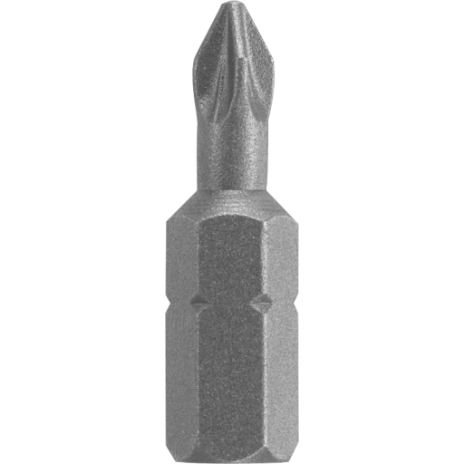 Bosch 1/4" Hex Shank 1" Screwdriver Insert Bit P2 Reduced Shank, Ribbed