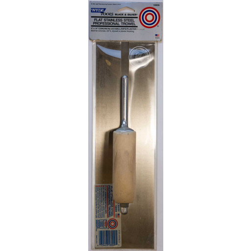Hyde 4x16 flat trowel masonry