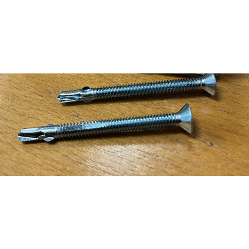 14 X 3-1/4" PHILLIPS WAFER SELF DRILLING SCREWS-100