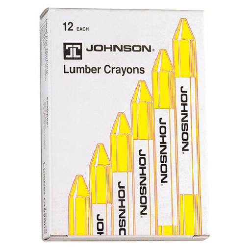 12 PACK OF YELLOW LUMBER CRAYONS