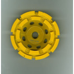 4" Double Row Diamond Cup Wheel with 5/8"-11 Thread
