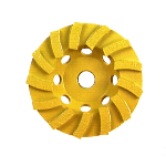 4" Swirly Cup Grinder with 5/8"-11 ArborDiamond 