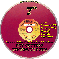 7" X.060 Dry Cutting 7 inch Diamond Blade for Tile