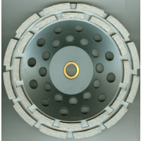 7" Double Row Diamond Cup Grinder with 7/8"-5/8" Arbor