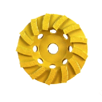4" Swirly Cup Grinder with 5/8"-11 ArborDiamond