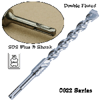 0622 SDS Plus Shank Double Fluted Carbide Bits - 650x650