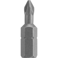 Bosch 1/4" Hex Shank 1" Screwdriver Insert Bit P2 Reduced Shank, Ribbed