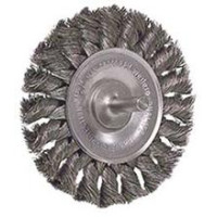 3504-0010 Weiler 17681 3in Stem Mounted Knot Wire Wheel .014 1-4in Stem STM-3