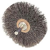 3509-0040 Weiler 17616 3in Stem Mounted Wire Wheel .0118 1-4in Stem CFX-3