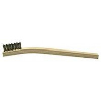 3510-0045 Weiler 44167 Small Hand Wire Scratch Brush SS 3x7 Rows Wood Block