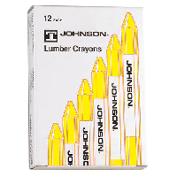 12 PACK OF YELLOW LUMBER CRAYONS