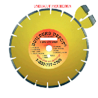 18 x .125 Asphalt or Green Concrete Diamond Blade Dry for Walk Behind Saws (18 inch)