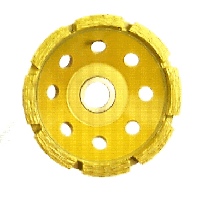 4" Single Row Diamond Cup Grinder with 5/8"-11 Thread