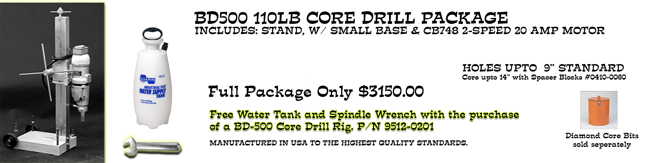 Yes, take me to Core Drill Machines